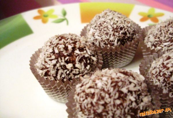 Čokoládovo kokosové guľky