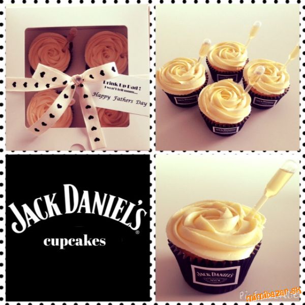 Vanilkovo karamelove Jack Daniels cupcakes