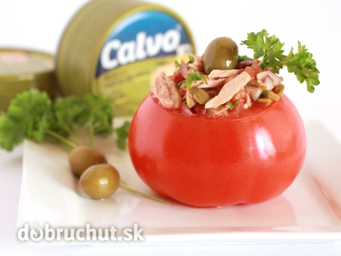 Paradajky plnené tuniakom v olivovom oleji