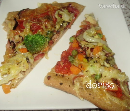Pizza zo špaldovej múky (fotorecept) recept