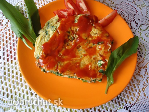 Omeleta z medvedieho cesnaku
