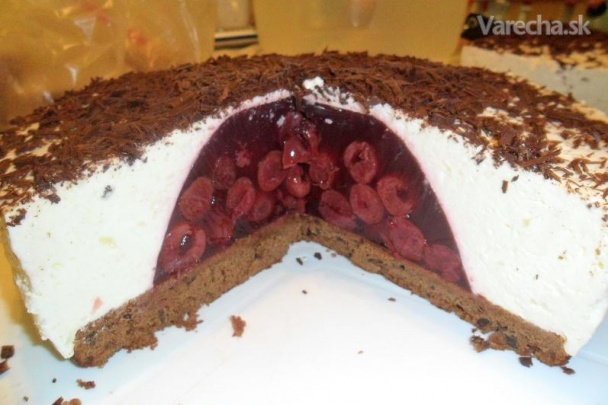 Višňovo-tvarohová torta (fotorecept) recept