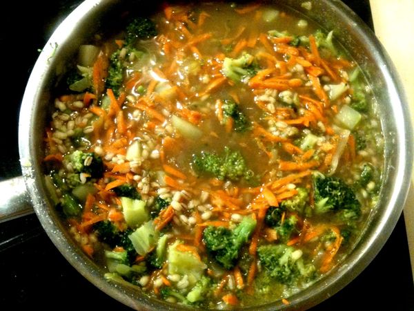 Fotorecept: Brokolicovo-mrkvové krúpy
