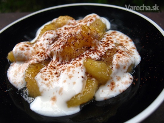 Javorové banány s jogurtovou polevou (fotorecept) recept ...