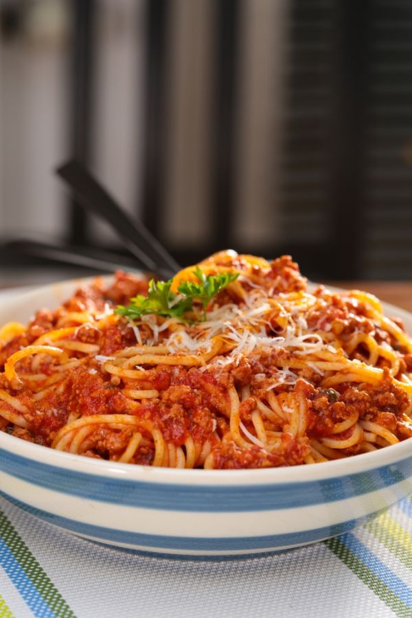 Špagety so zomletým mäsom