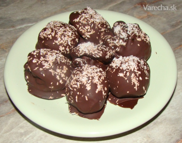 Plnené figy v čokoládovo-kokosovom kabátiku recept