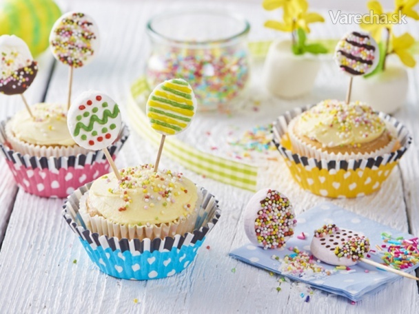 Veľkonočné cupcakes s lízankami recept