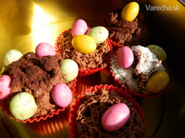 Lieskovoorieškové cupcakes s čokoládovým krémom (fotorecept ...