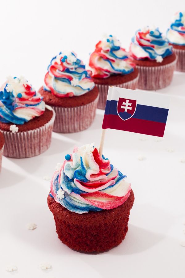 Slovenský cupcake so smotanovým krémom
