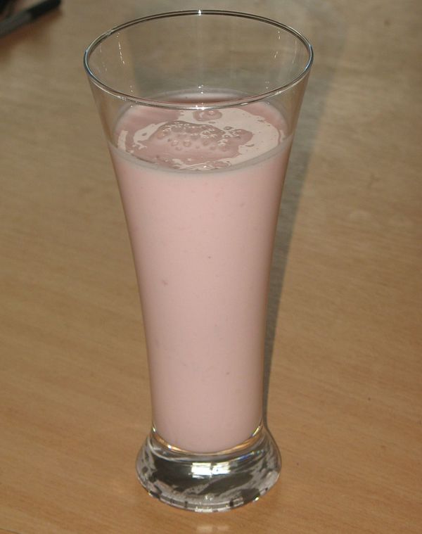 Malinovo jogurtový milkshake