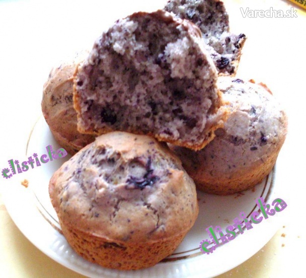 Čučoriedkové muffinky celiatické recept