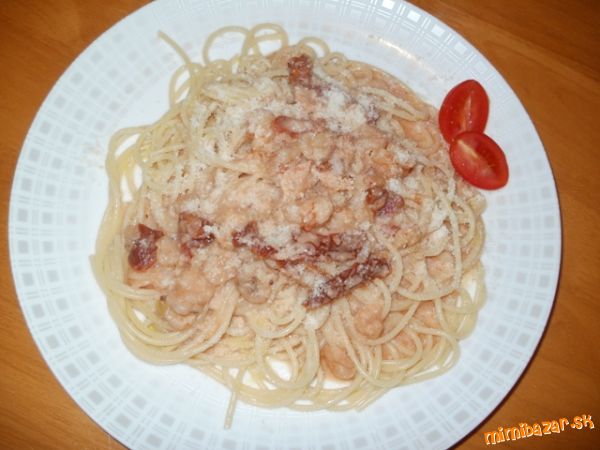 Špagety s krevetkami a sušenými paradajkami
