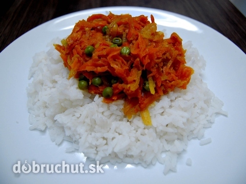 Netradičná mrkvovo-zázvorová ryža s hráškom ...