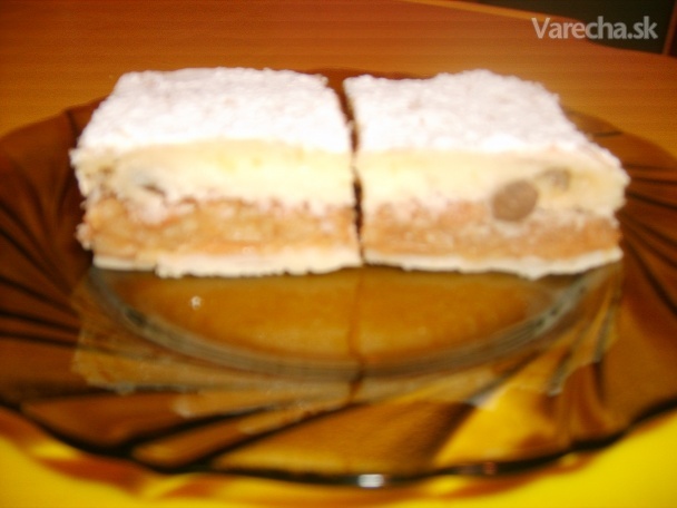 Jablkový koláč s pudingom (fotorecept) recept