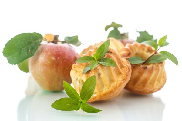 Jablkové bábovky s javorovým sirupom