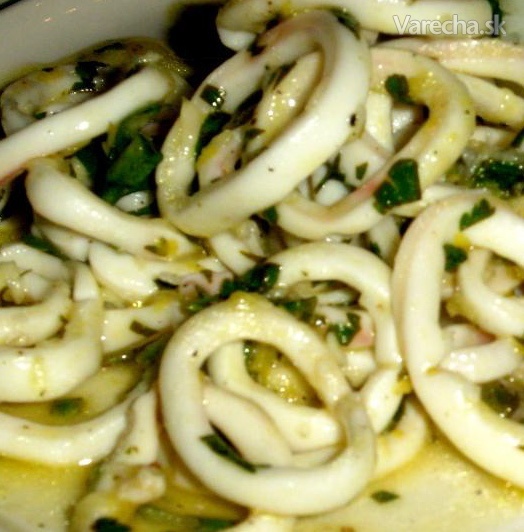 Marinované calamari (Squid-Chobotnica) recept