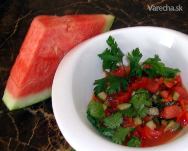 Gazpacho mix z melóna vodového so zelinkami (fotorecept) recept ...
