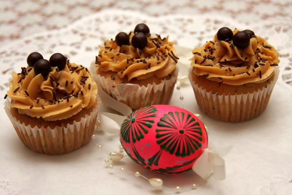 Cupcakes s karamelovým krémom
