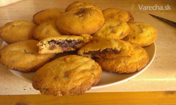 Americké nutellové cookies (fotorecept) recept