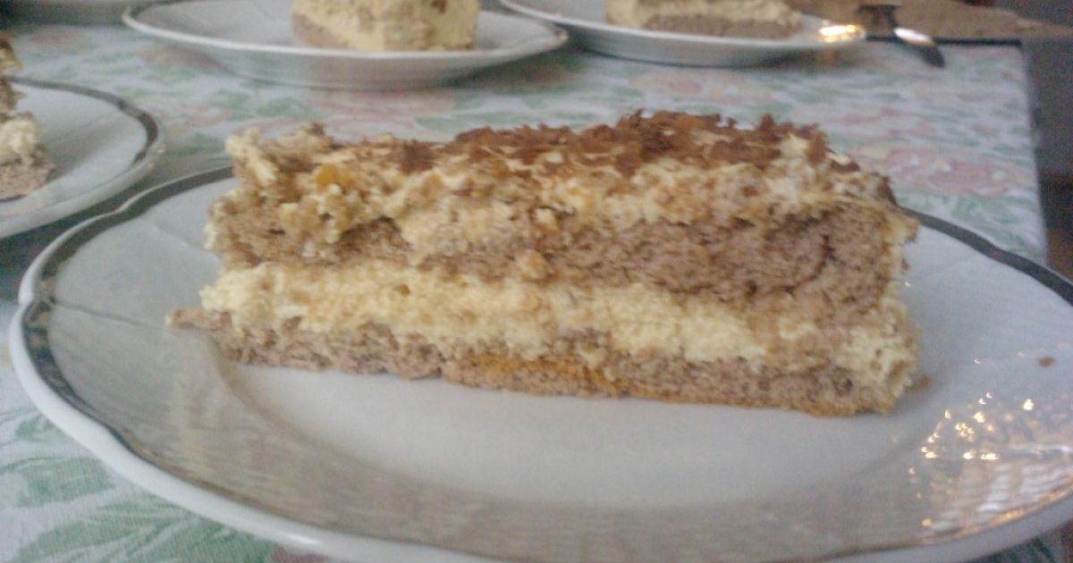 Gaštanovo-karamelová torta, fotogaléria 1 / 4.