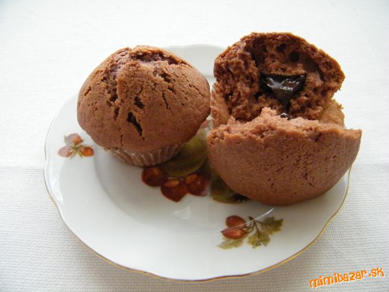 Cokoladove muffinky s cokoladovym jazierkom 24ks