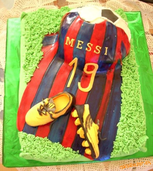 Športová torta Messi ho dres s kopačkami...
