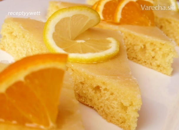 Pomarančovo-citrónový koláč (fotorecept)