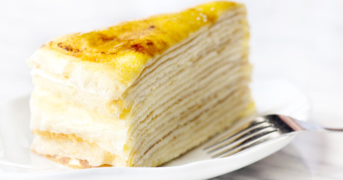 Palacinková torta s vanilkovým krémom recept 40min.