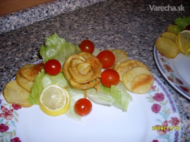 Opekané zemiakové ruže (fotorecept) recept