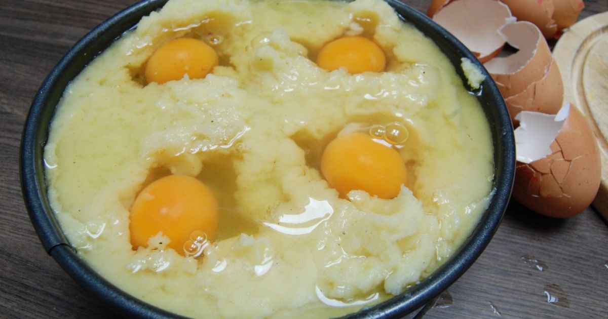 Zapekaná zemiaková kaša s vajíčkom, fotogaléria 6 / 7.