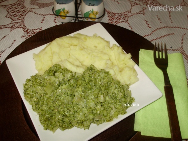 Brokolica so zemiakovou kašou (fotorecept) recept