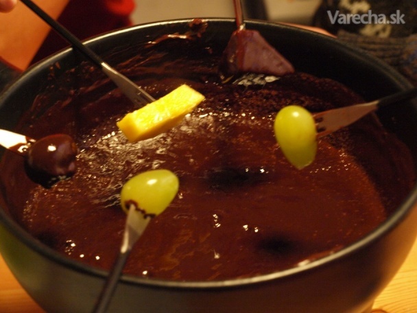Čokoládové fondue (fotorecept) recept