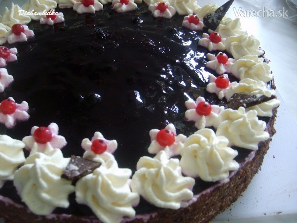 Šľahačková torta s čučoriedkami (fotorecept) recept