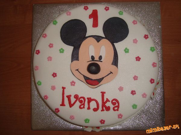 Narodeninova torta pre Ivanku mickey mouse