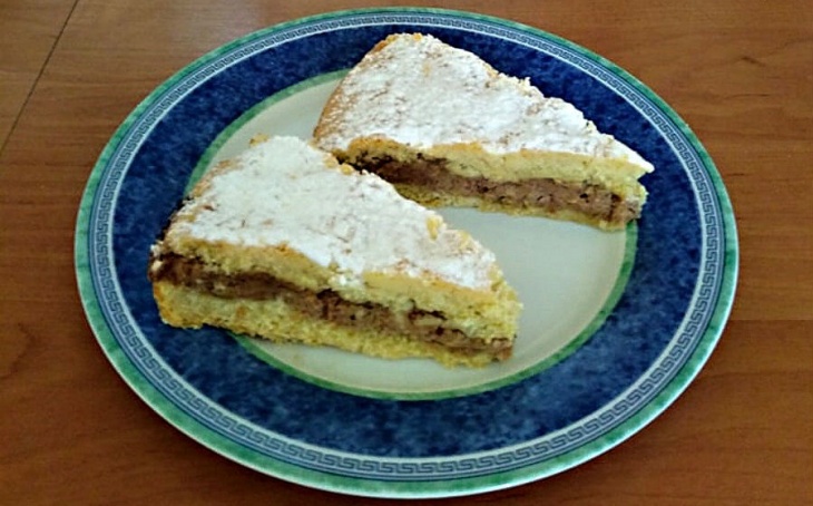 Jablkovo-orechové pité v okrúhlej forme (fotorecept) recept ...