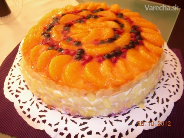 Tvarohová torta s mandarínkami recept