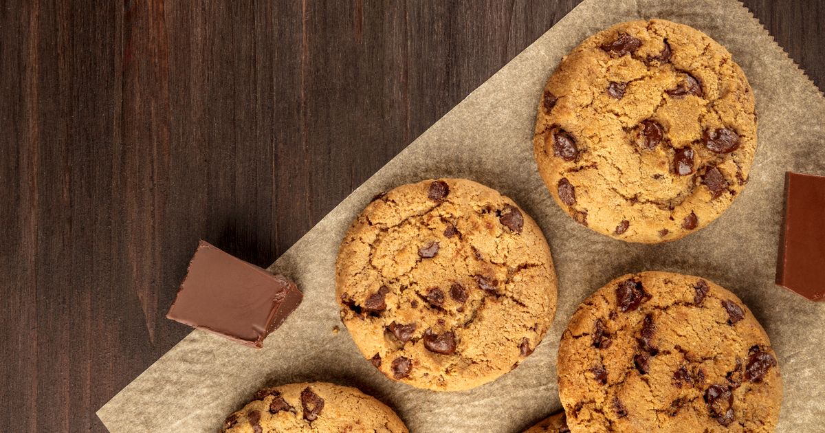 Koláčiky cookies s kúskami čokolády recept 32min.