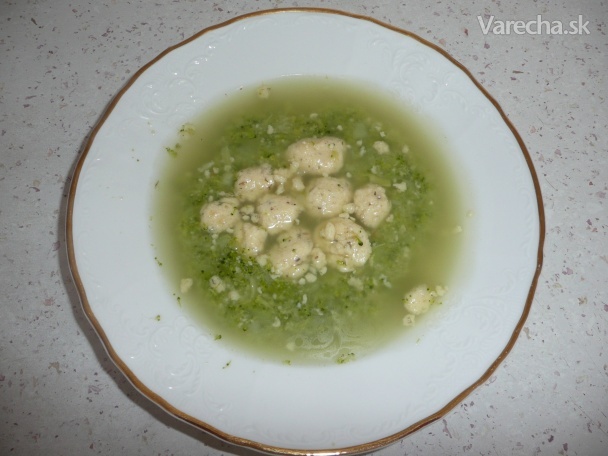 Brokolicová polievka zo syrovými haluškami (fotorecept) recept ...