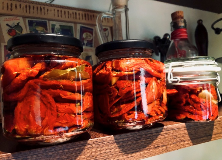 Sušené paradajky v olivovom oleji recept