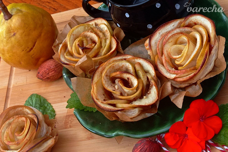 Jablkovo-škoricové ružičky recept