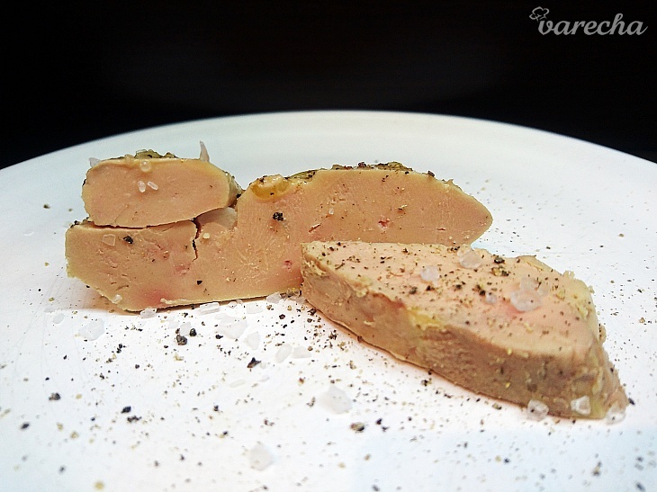 Sous vide vykŕmená kačacia pečienka foie gras (fotorecept) recept