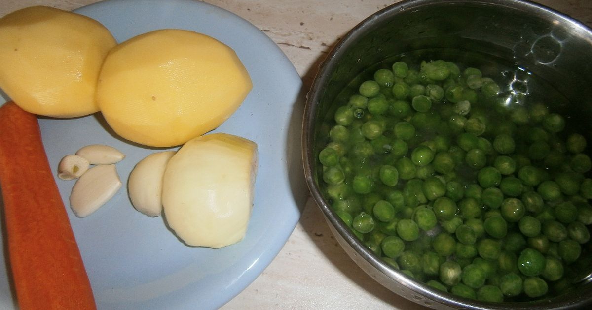 FOTORECEPT: Hrášok s mrkvou na olivovom oleji, fotogaléria 2 / 8.